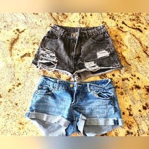 Shein and forever 21 shorts 2 pack size 27